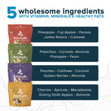 Healthy Snacks Variety 4-Pack for Adults and Kids | No Added Sugars | Premium Dried Fruit and Mixed Nuts | Trail Mix | Vegan Snacks | Snack Pack of 4