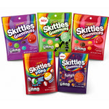 Bundl'd Skittles Gummies Variety Pack - 5 Bag Candy Sampler with Original Gummies, Sour, Wild Berry, Fuego Sweet & Spicy, and Freeze Dried Candy