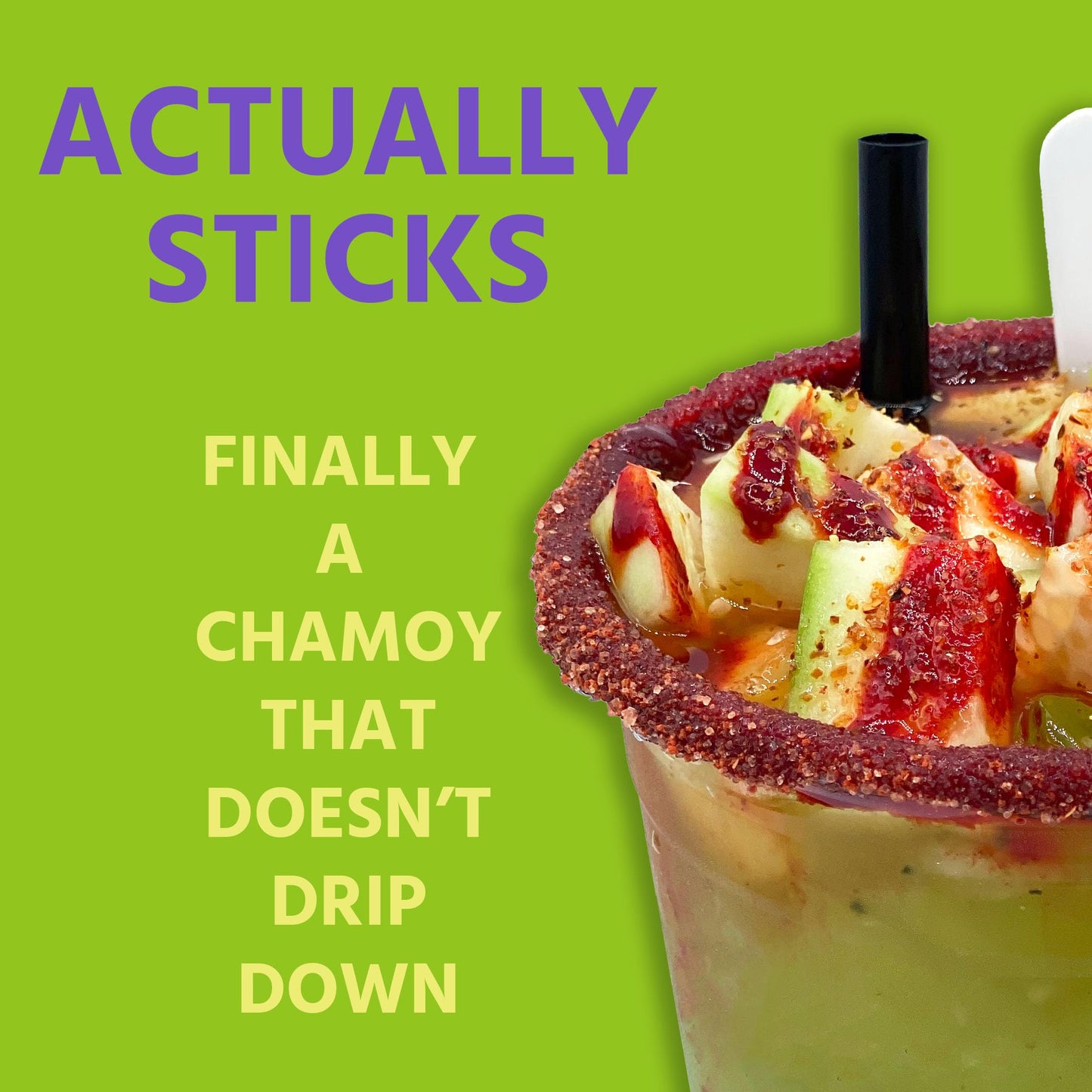 Sapo's Miches Chamoy Rim Dip - Tamarind Candy Sauce for Drinks, Micheladas & Cocktails, 8 oz (Strawberry)