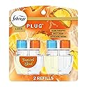 Febreze Plug In Air Freshener, Odor-Fighting Scented Oil Refill, Tropical Blend Scent, 2 Refill
