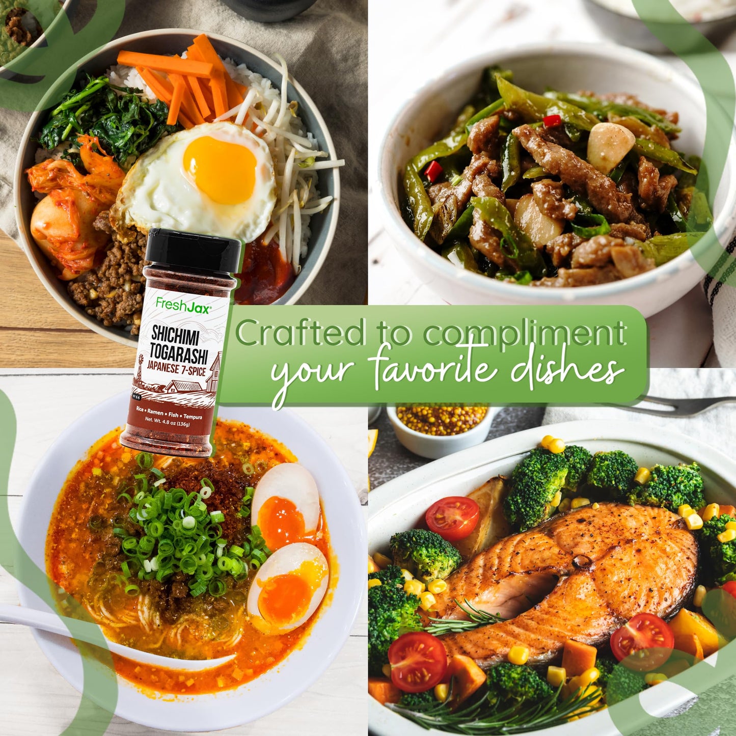 Shichimi Togarashi Japanese Fried Rice Seasoning, FreshJax Noodle Spice Mix
