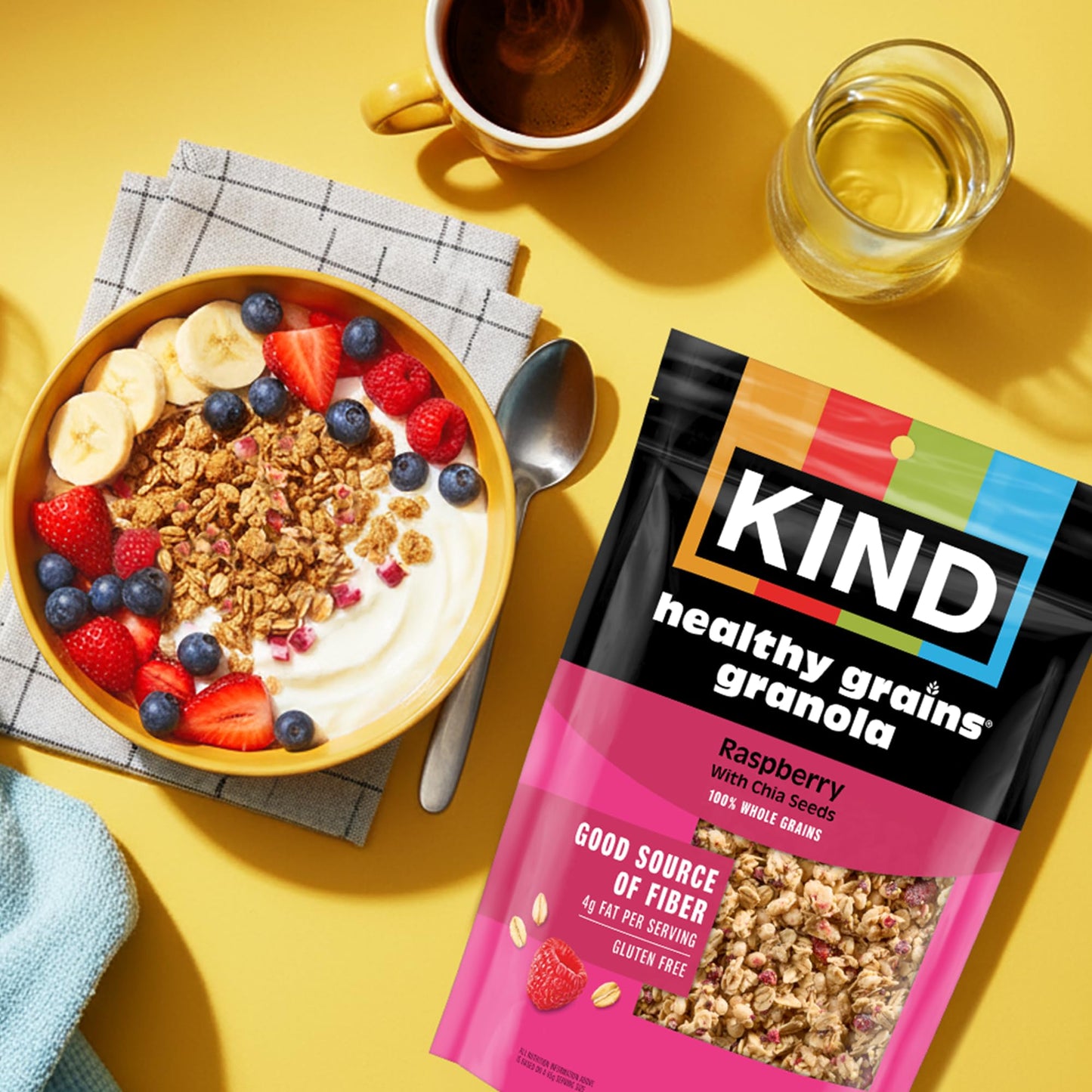 Kind, Granola Clusters Raspberry Chia Seeds LG, 11 Ounce