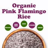 Food to Live Organic Pink Flamingo Rice, 1 Pound - Italian Aromatic Rice, Ideal for Salads, Bowls, Pilaf and Sides, Non-GMO, Vegan, Kosher, Bulk