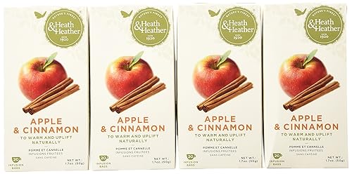 Heath & Heather Tea, Invigorating, Apple & Cinnamon, 20 Count (pack of 12)
