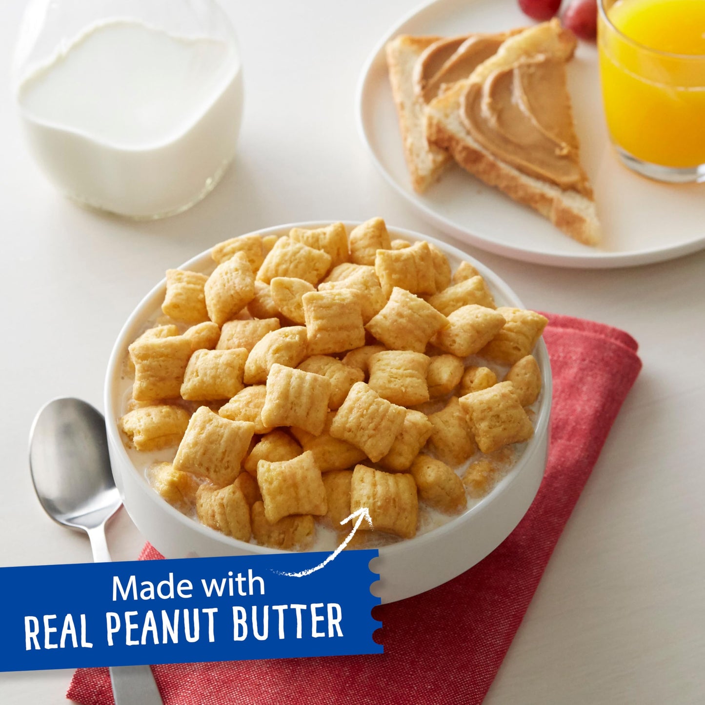 Barbara's Puffins Peanut Butter Cereal, Vegan, Kosher, Non-GMO Project Verified, 11 oz Box (Pack of 1)