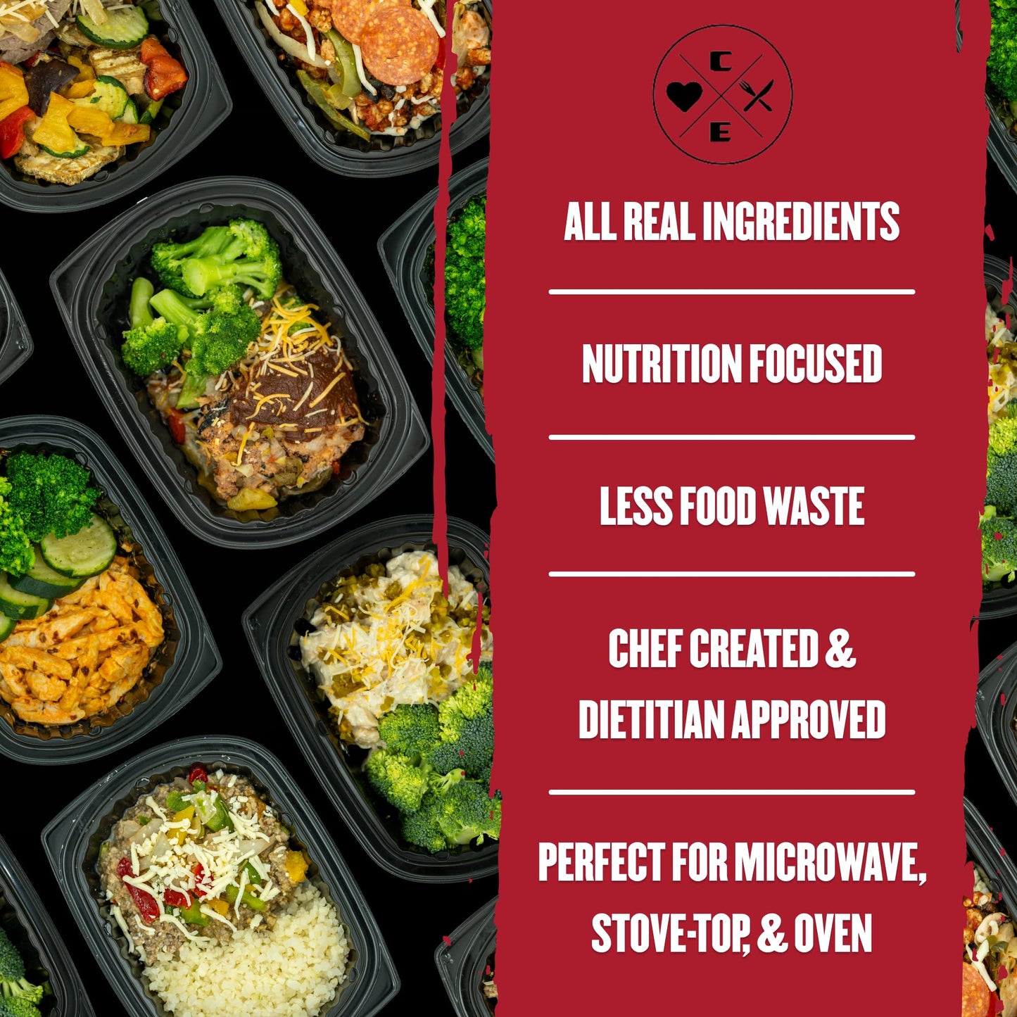 Clean Eatz Hall of Fame Meal Plan Kit, Prepared Frozen Meals, Portion & Calorie-Controlled Entree Pack, Low Calorie, Nutrients Dense, Pack of 6