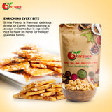 NYSPICE SHOP Peanut Brittle - 1 lbs. (pound) Thin & Crispy Peanut Brittle - Pure Sugar Salt - Crunchy Old Fashioned Peanut Brittle - Freshly Roasted