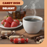 Taffy Candy - 1 Pound Pack (75 Count) - Old Fashioned Candy - Individually Wrapped Premium Assorted Caramels - Vanilla, Chocolate, Strawberry
