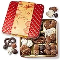 Chinese New Year Chocolate Gift Tin - Gourmet Chocolate Assortment Gift Box, Red Candy Tin with Premium Milk & Dark Chocolates, Lunar New Year Gift