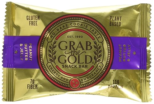 Grab The Gold Gluten Free Snack Bar, Peanut Butter & Jelly, 12 Count