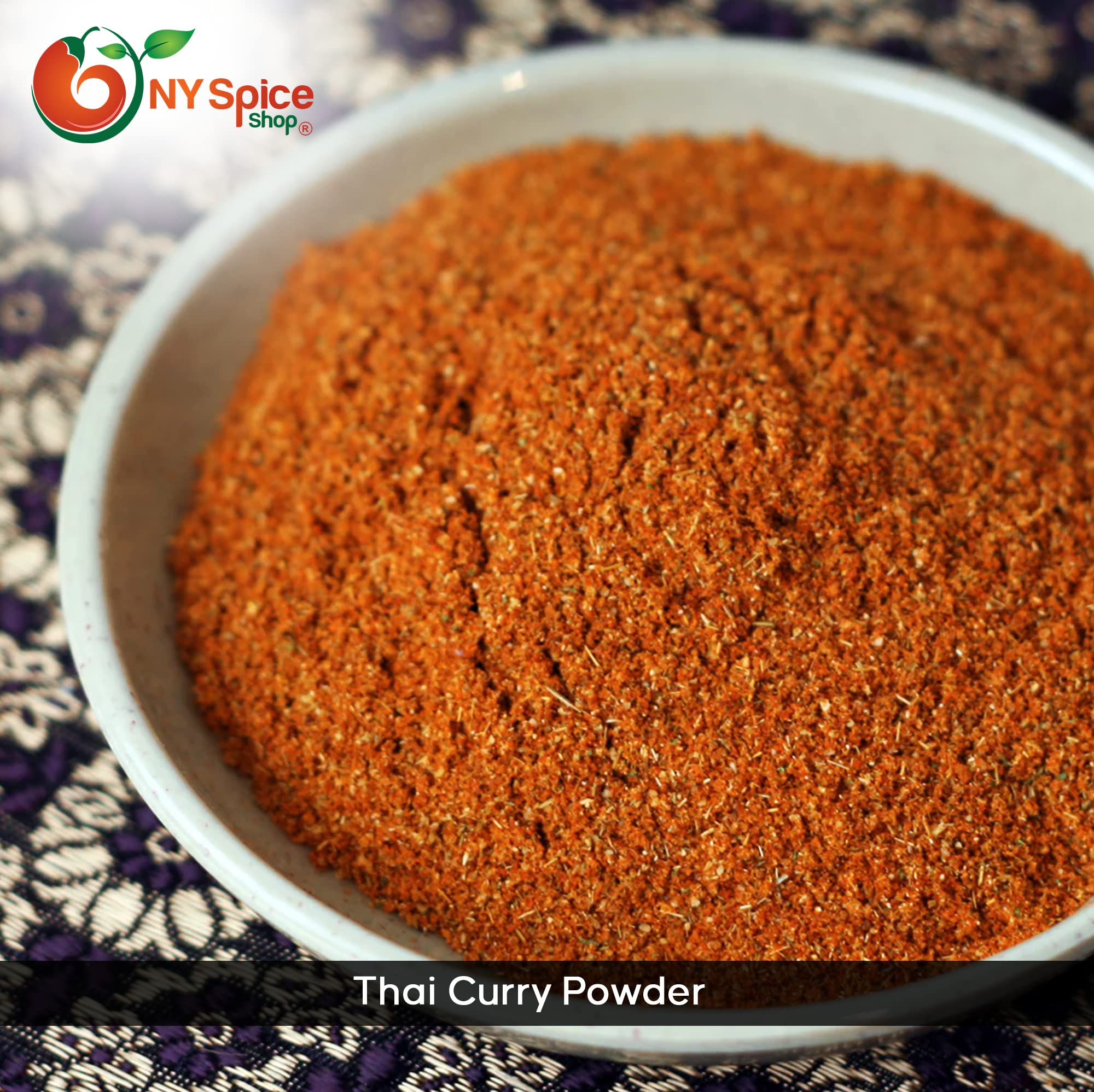 NY SPICE SHOP Thai Red Curry Powder - Thai Red Curry Powder Seasoning - Curry Powder Spice - Ground Curry Powder - Red Curry Mild - Thai Red Curry Mix