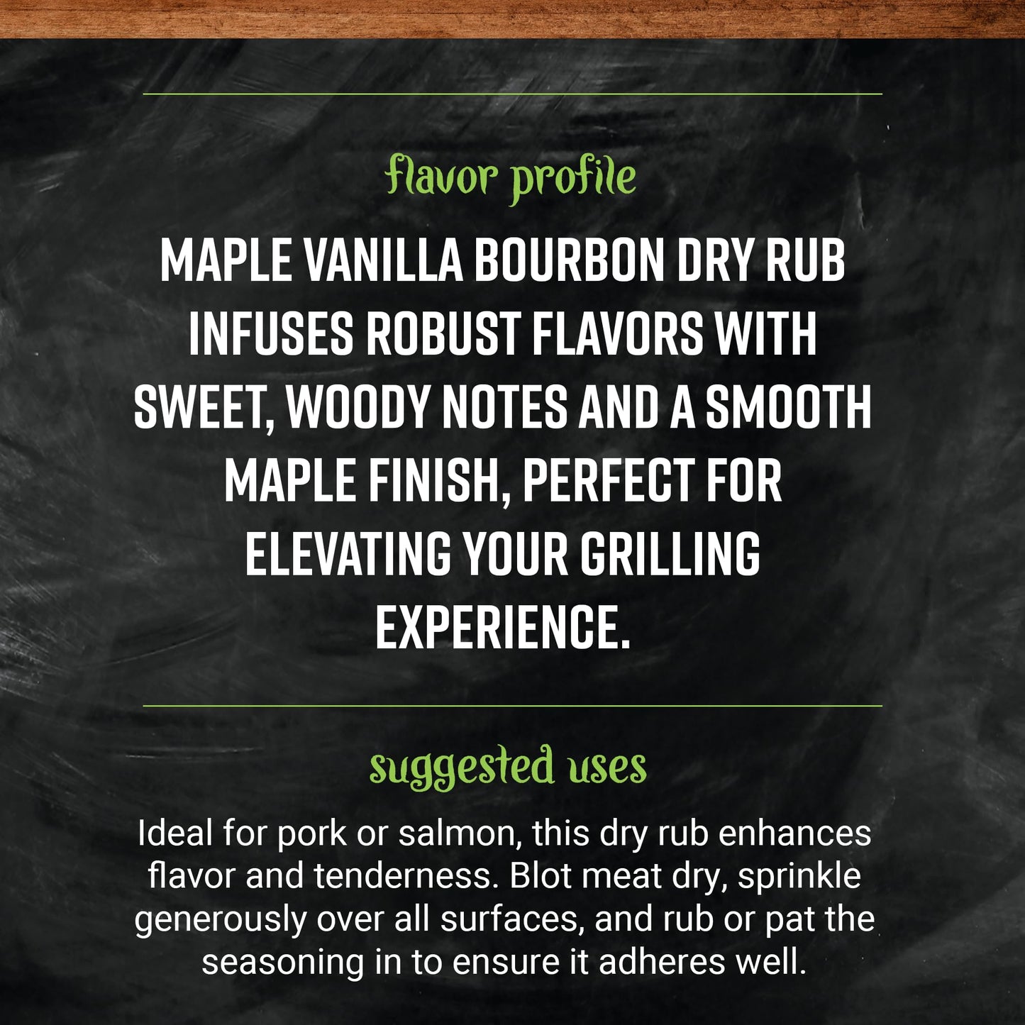 Frontier Co-op Maple Vanilla Bourbon Dry Rub Seasoning, 6.98 oz - Dry Rub for Wings, Pork,or Salmon