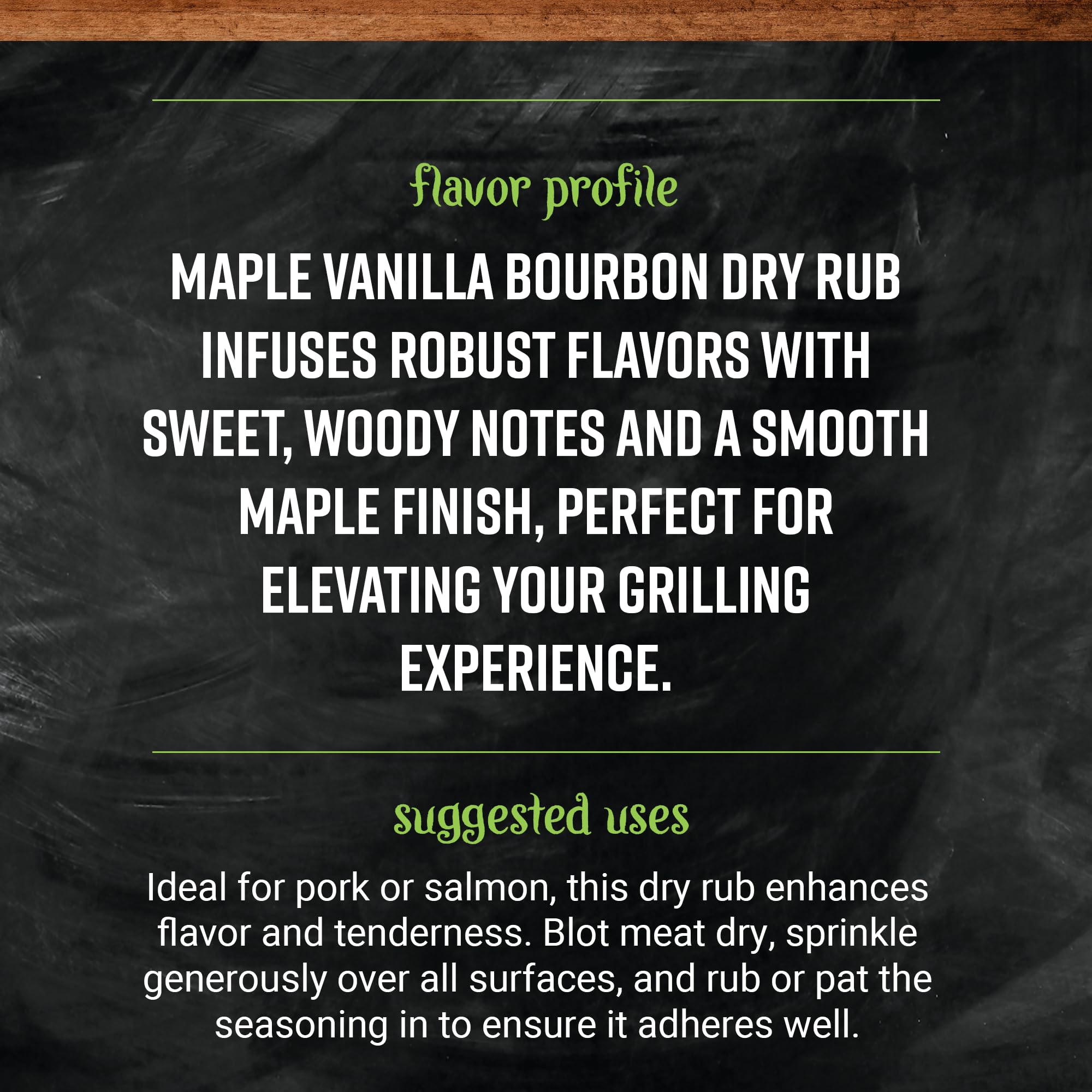 Frontier Co-op Maple Vanilla Bourbon Dry Rub Seasoning, 6.98 oz - Dry Rub for Wings, Pork,or Salmon