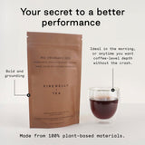 Firebelly Tea No Ordinary Joe Organic Yerba Mate Loose Leaf Tea with Cocoa and Roasted Chicory, Coffee Alternative Herbal Tea, Smooth Energy, Bold