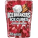 Ice Breakers, Ice Cubes Cinnamon Sugar Free Chewing Gum Bottle, 3.2 Ounce, 40 Count