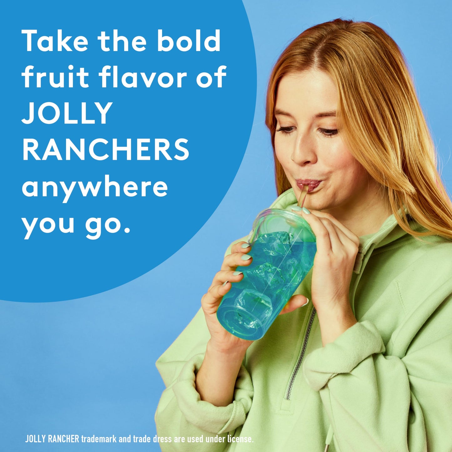 Jolly Rancher Singles To Go Variety Pack, Powdered Drink Mix, Zero Sugar, Low Calorie, Includes 4 Flavors: Green Apple, Blue Raspberry, Cherry