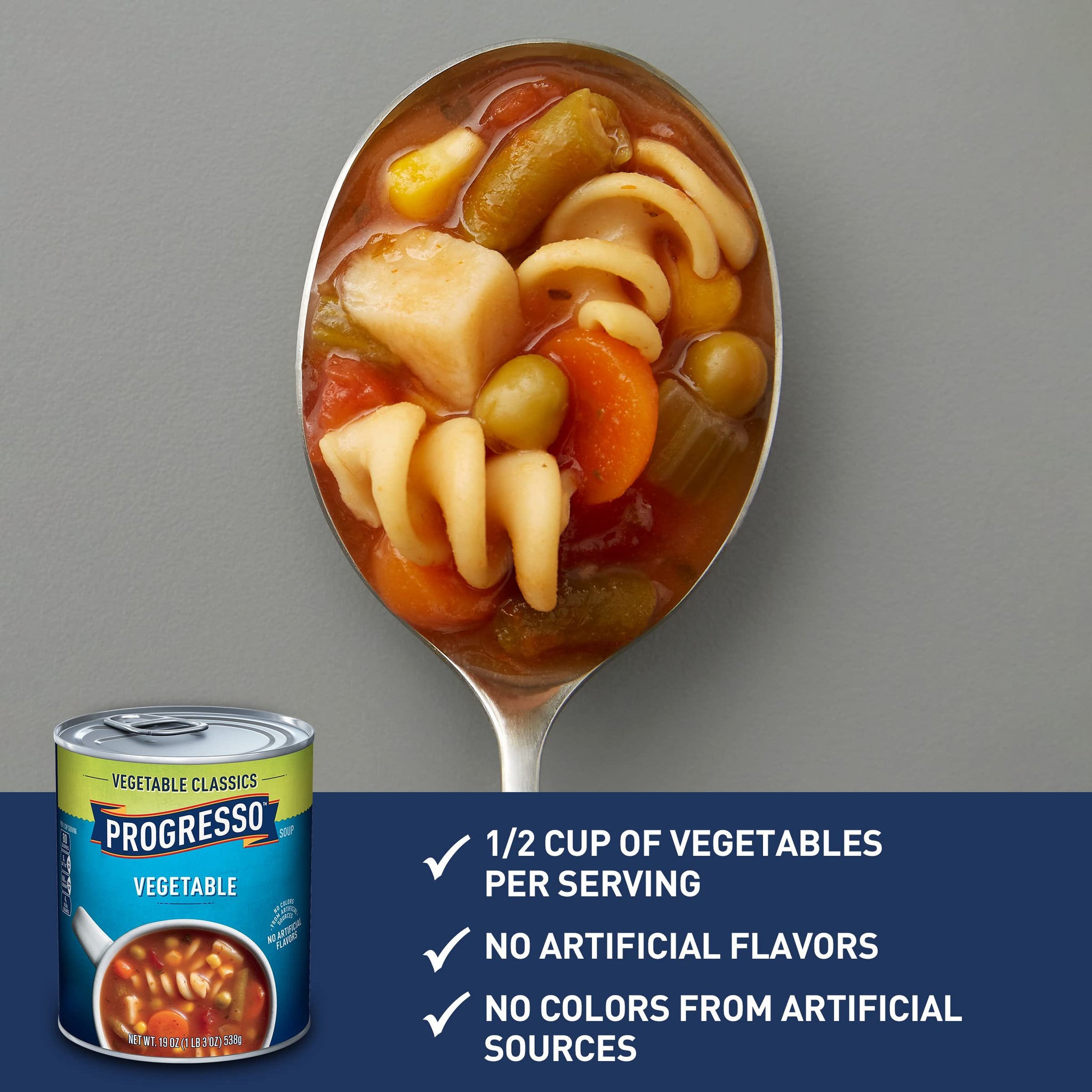 Progresso Vegetable Soup, Vegetable Classics Canned Soup, 19 oz