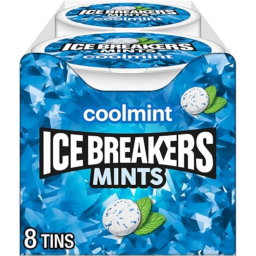 ICE BREAKERS Coolmint Sugar Free Mints Tins, 1.5 oz (8 Count)
