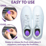 Air Jungles Shoes Deodorizer Ball 12 Ct, Lavender Scent, Odor Remover Balls for Sneakers, Gym Bags, Lockers, Closets, Hampers, and Drawers, Essential
