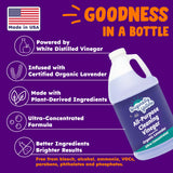 Originally Yellow Lavender White Vinegar For Cleaning Purpose | USA Made All Purpose Cleaner | Use as Glass, Kitchen & Floor Cleaner | Plant Derived