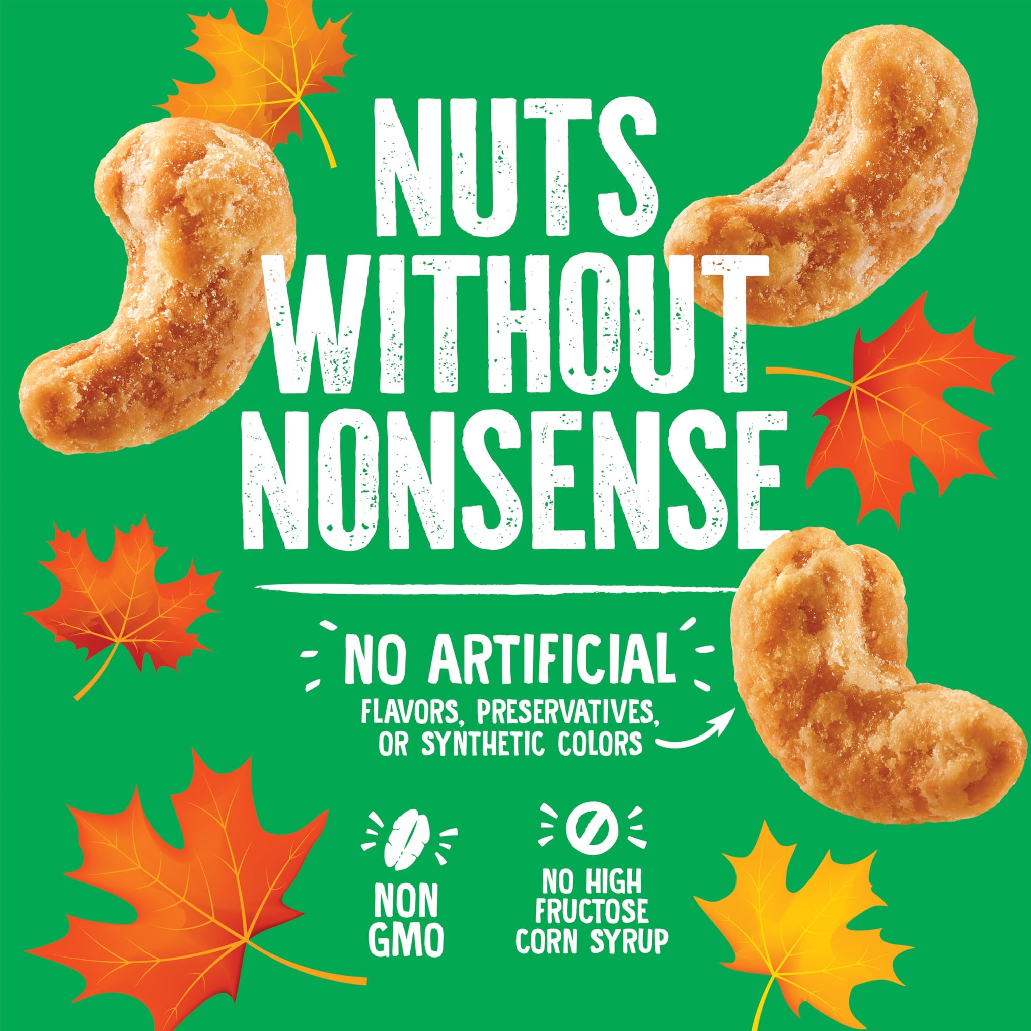 Emerald Salted Caramel Apple Cashews (1-Pack) | 5oz Resealable Bag | Kosher Dairy Certified, Non-GMO, Contains No Artificial Preservatives, Flavors or