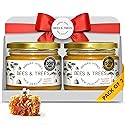 Bees & Trees New Zealand Manuka Honey - 550+ & 350+ MGO - Pure, Unpasteurized Monofloral Premium Superfood Raw Honey, Daily Wellness & Vitality