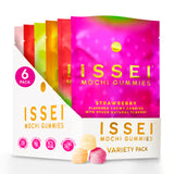 ISSEI Mochi Gummies Variety Pack| Dye-Free Candy with Colors from Natural Sources | Gelatin-Free | Plant-Based | Non-GMO | Real Sugar | Award-Winning