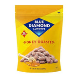 Blue Diamond Almonds Honey Roasted Snack Almonds, Party Salty Snack, Plant-Based Protein and Fiber, After School Snacks, Events, Holidays and Lunch