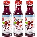 Cherry Bay Orchards Montmorency Tart Cherry Juice - (3 pack - 12oz Bottles) - 100% Domestic, All Natural Ingredients, No Added Sugar, Gluten-Free, GMO