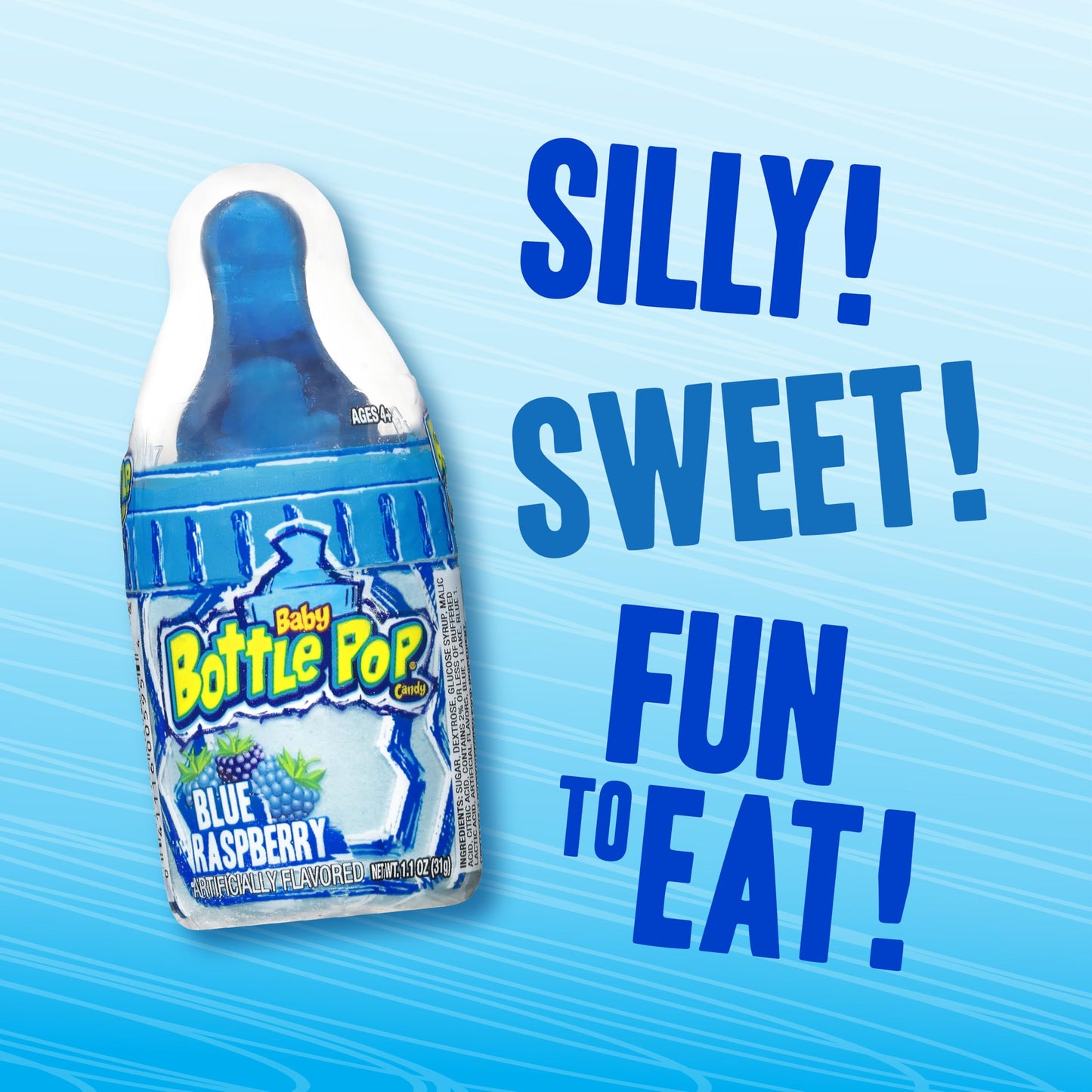 Baby Bottle Pop Candy Lollipops Variety Pack - 10 Ct Individually Wrapped Suckers with Powdered Dip - Assorted Bulk Candy for Kids Party Favors