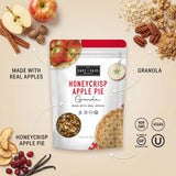 Safe + Fair Honeycrisp Apple Pie Granola - 12 oz Bags - Pack of 3 - Yogurt and Snacking - Granola Mix Breakfast Organic Cereal Style with a Random
