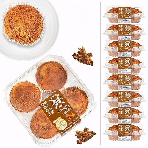 Antonina's Gluten-Free Bakery Cinnamon Chip Muffins | Nut Free | Peanut Free | Soy Free | Taste Homemade | Eigtht 4-Packs (32 Muffins)