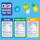 Cove Prebiotic Soda Soft Drinks with Zero Sugar - Refreshing Healthy Soda Alternative with 4g of Fiber for Digestive Support - Natural, Caffeine Free