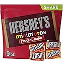 Hershey's Special Dark, Miniatures Assorted Chocolate Candy Share Pack, 9 Ounce