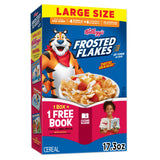 Kellogg's Frosted Flakes Breakfast Cereal, Fat Free, Large Size, 17.3 oz