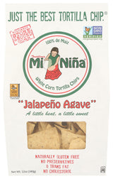 Tortilleria Mi Nina, Chip Tortilla Jalapeno Agave, 12 Ounce