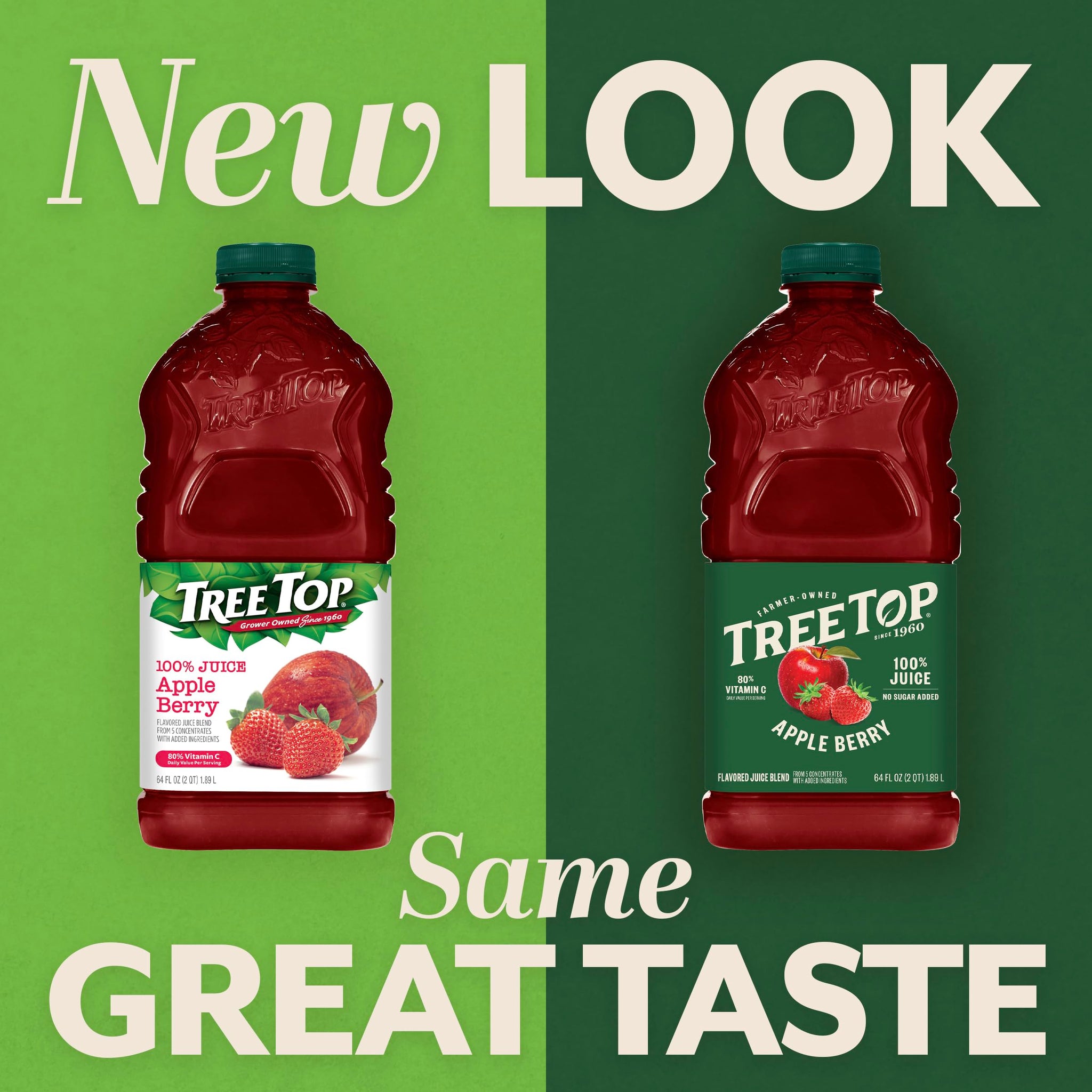 Tree Top Apple Berry Juice, 64 Fl oz. (Pack of 2)