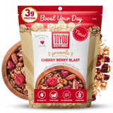 ToYou Snacks Gluten Free Granola, Fruit and Granola Cereal | Cherry Berry Blast - 12 Ounce (Pack of 1) | Plant Based, Vegan, Healthy Snacks for Adults