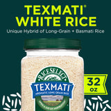 RiceSelect Texmati White Basmati Rice, Premium Long Grain Aromatic American Basmati Rice, Gluten-Free, Non-GMO, Kosher, 32oz Jar (Pack of 1)