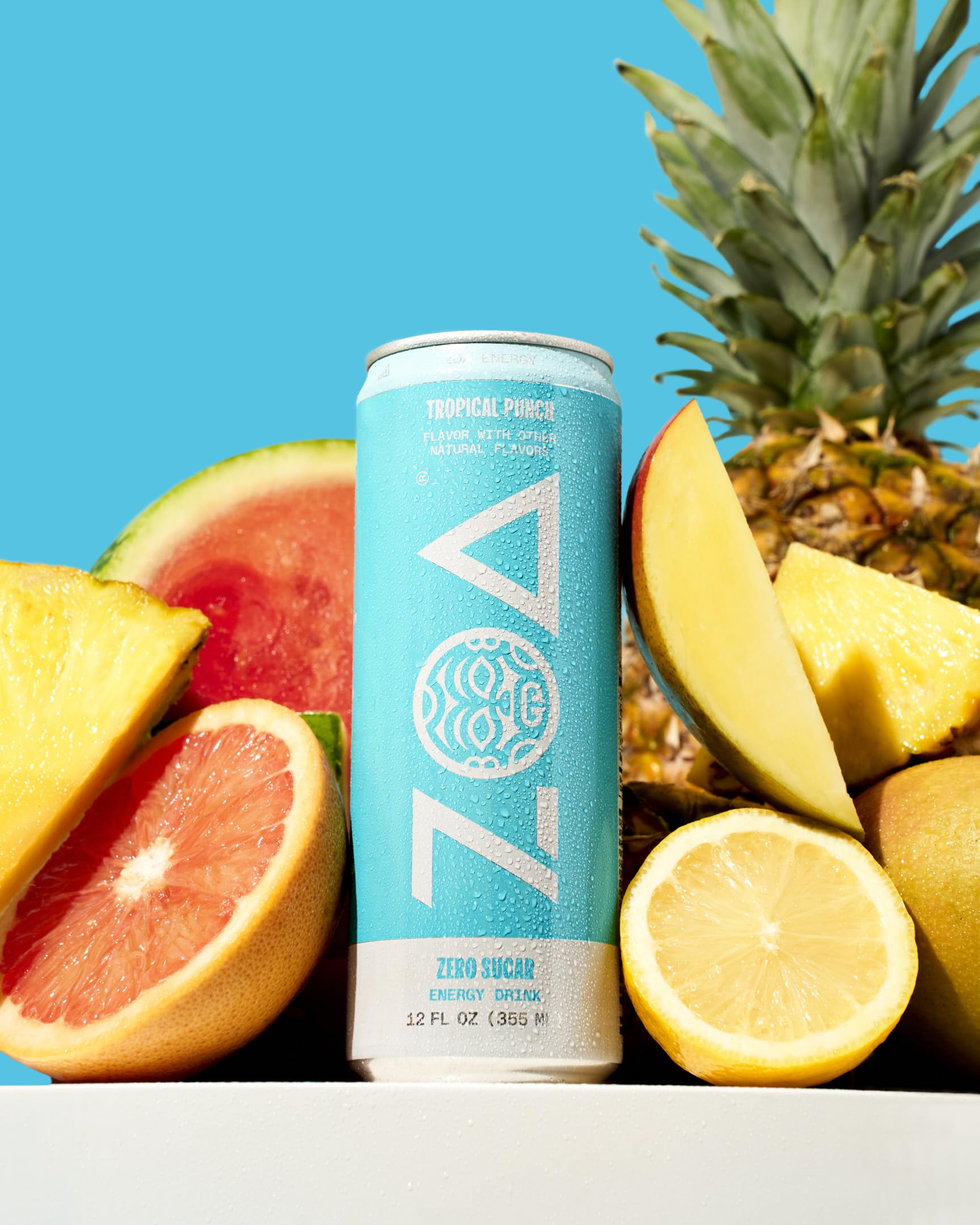 ZOA Zero Sugar Energy Drink Variety Pack, Sugar Free with Electrolytes, Healthy Vitamin C, Amino Acids, Essential B-Vitamins, and Caffeine from Green