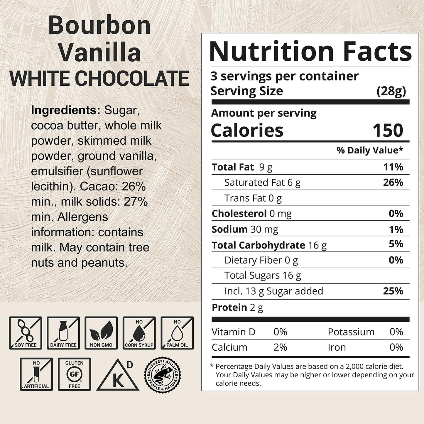 Milkboy Swiss Chocolates White Chocolate Bars - Gourmet Bourbon Vanilla Chocolate Bars - Made with Pure Natural Vanilla - White Premium - Gluten Free