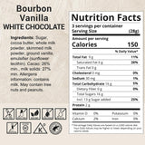 Milkboy Swiss Chocolates White Chocolate Bars - Gourmet Bourbon Vanilla Chocolate Bars - Made with Pure Natural Vanilla - White Premium - Gluten Free