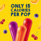 Popsicle Ice Pops Orange Cherry Grape 18 Count For a Frozen Dessert Frozen Ice Pops With only 15 Calories 29.7 oz