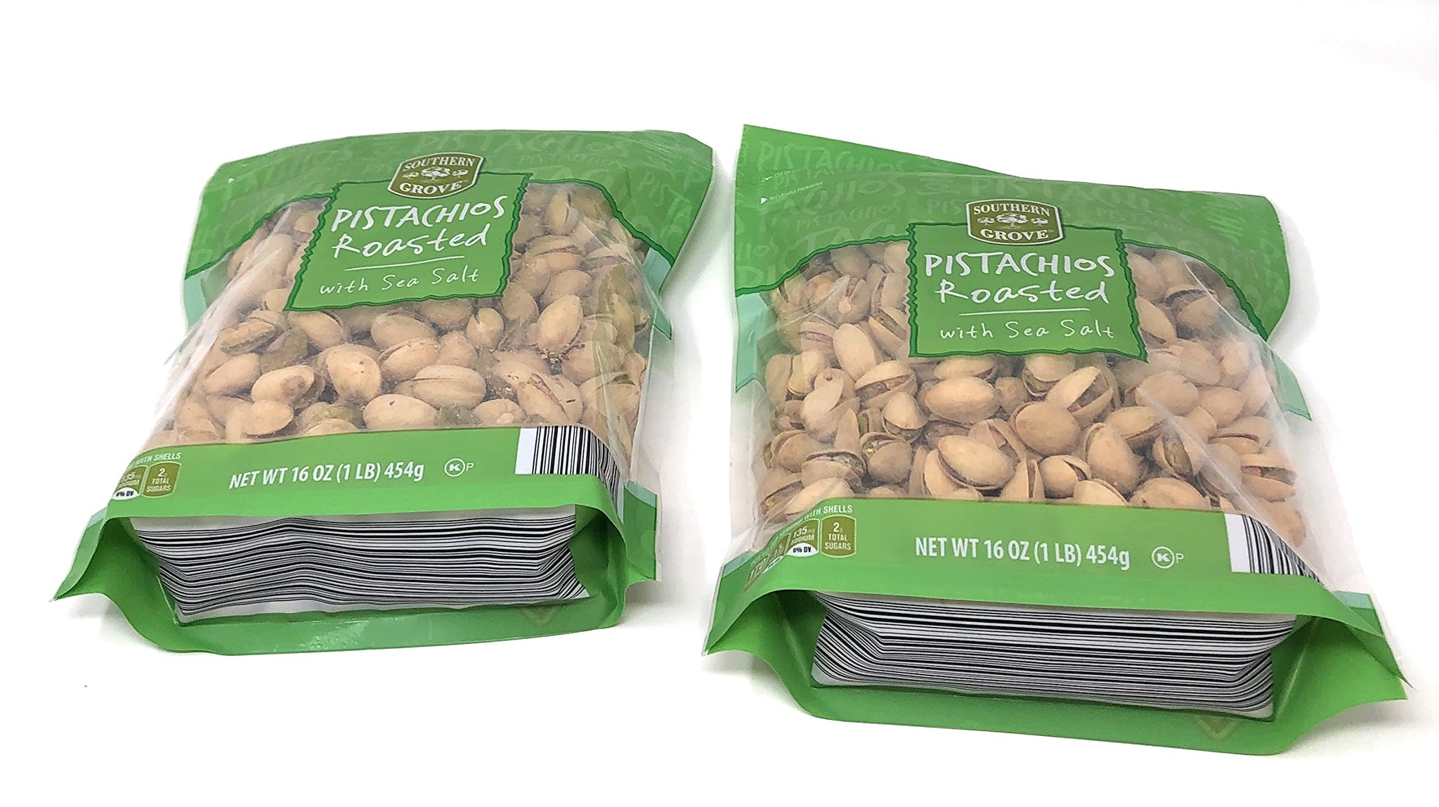 Southern Grove Roasted Pistachios With Sea Salt In-shell Nuts 2 Packs Each 1 Pound 16 Ounces