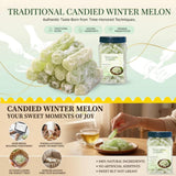 Candied Winter Melon Strips, Rock Sugar Preserved White Gourd, Cantonese Style, 800g, Sealed Jar, Strip Form