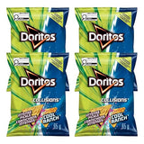 ZENVOIRA Gift Snack Box includes Doritos Collisions Intense Pickle Cool Ranch flavoured Tortilla Chips 65 g / 2.3 oz - Pack of 4 - Specially Packed
