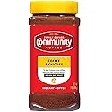 Community Coffee and Chicory Medium Dark Roast Premium Instant 7 Oz Jar (4 Pack), Full Body Rich Flavorful Taste, 100% Select Arabica Beans