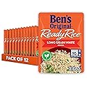 BEN'S ORIGINAL Ready Rice Original Long Grain White Rice, Easy Dinner Side, 8.8 oz Pouch (Pack of 12)