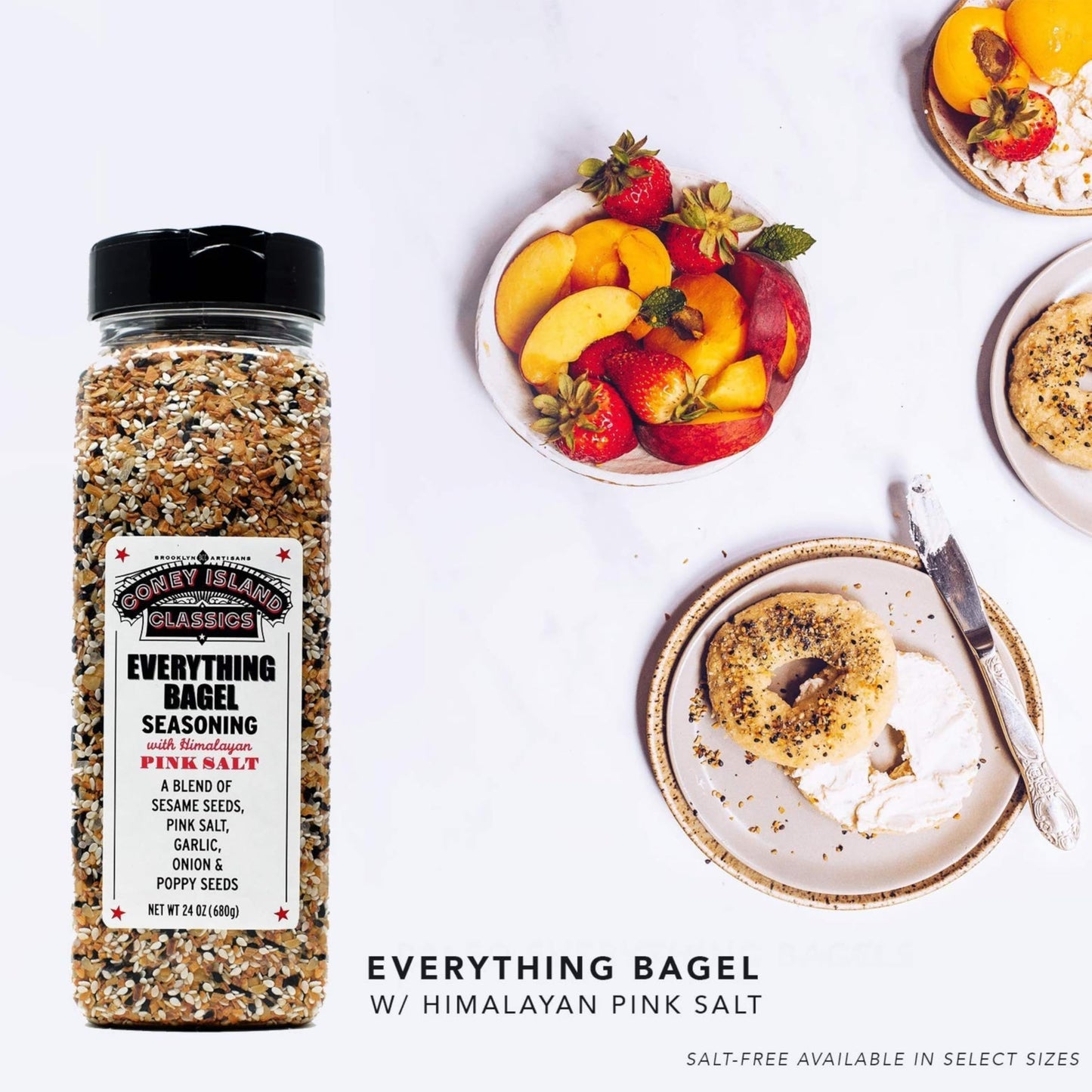 Everything Bagel Seasoning Premium Spice Blend With PINK Himalayan Salt Sesame Seeds Onion Garlic And Poppy Seed Bulk Shaker Gluten Free Keto