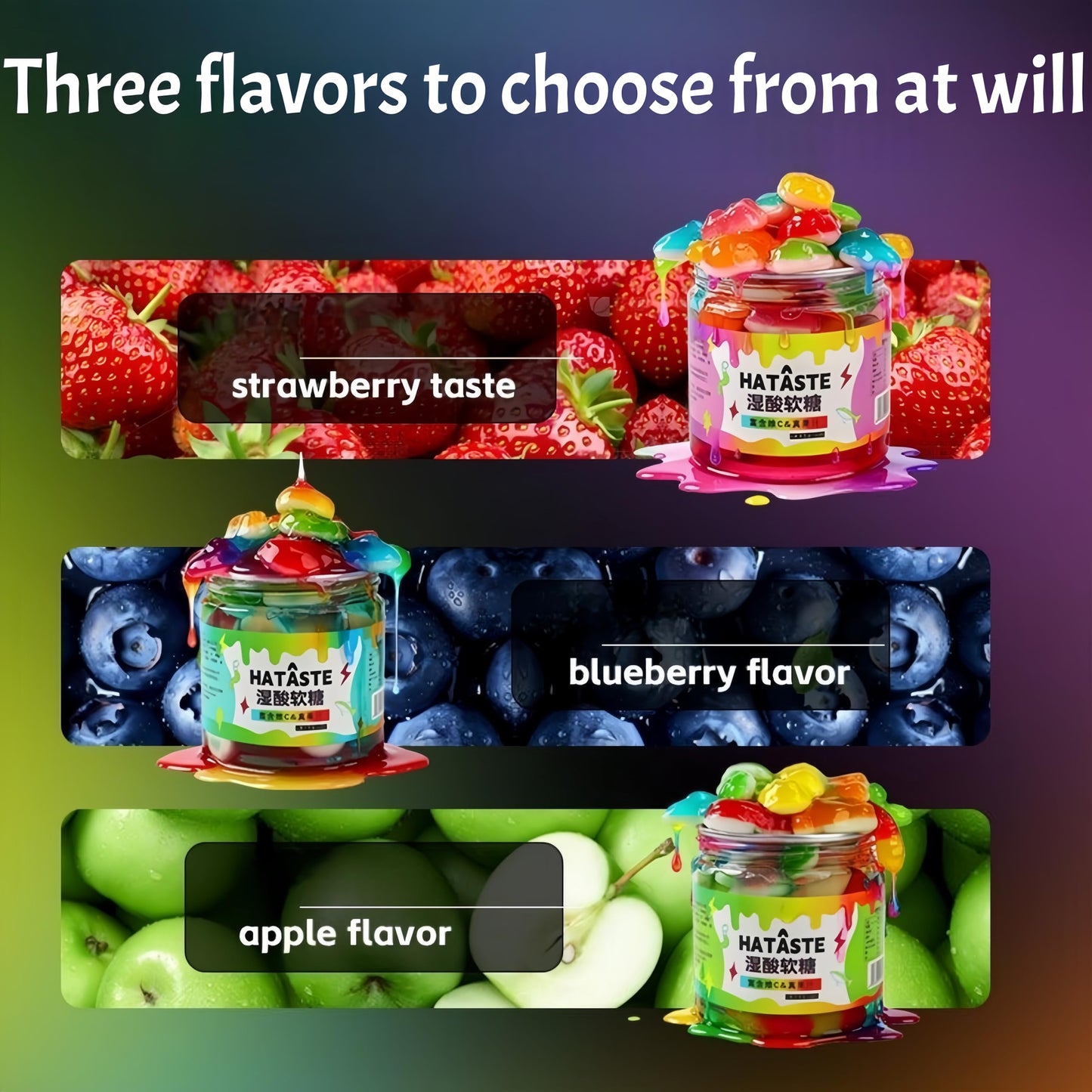 Sour Gooey Crystal Gemstone Gummies with Real Fruit Juice - Sweet & Tangy Blueberry Flavor - Wet & Sticky Candy Snacks with Sour Ooze - 13.05oz